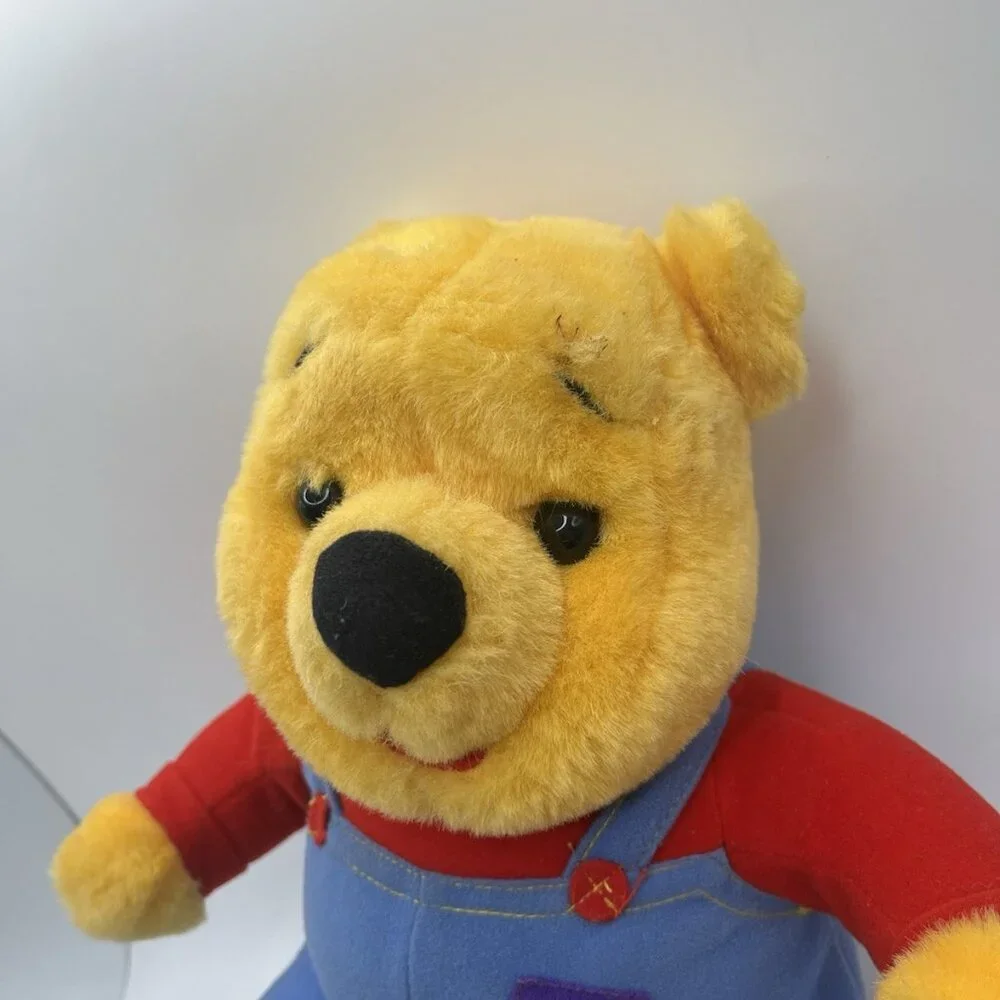 Winnie The Pooh Bear Talking Plush Mattel 1997 Vintage Nose Wiggles & Laughs